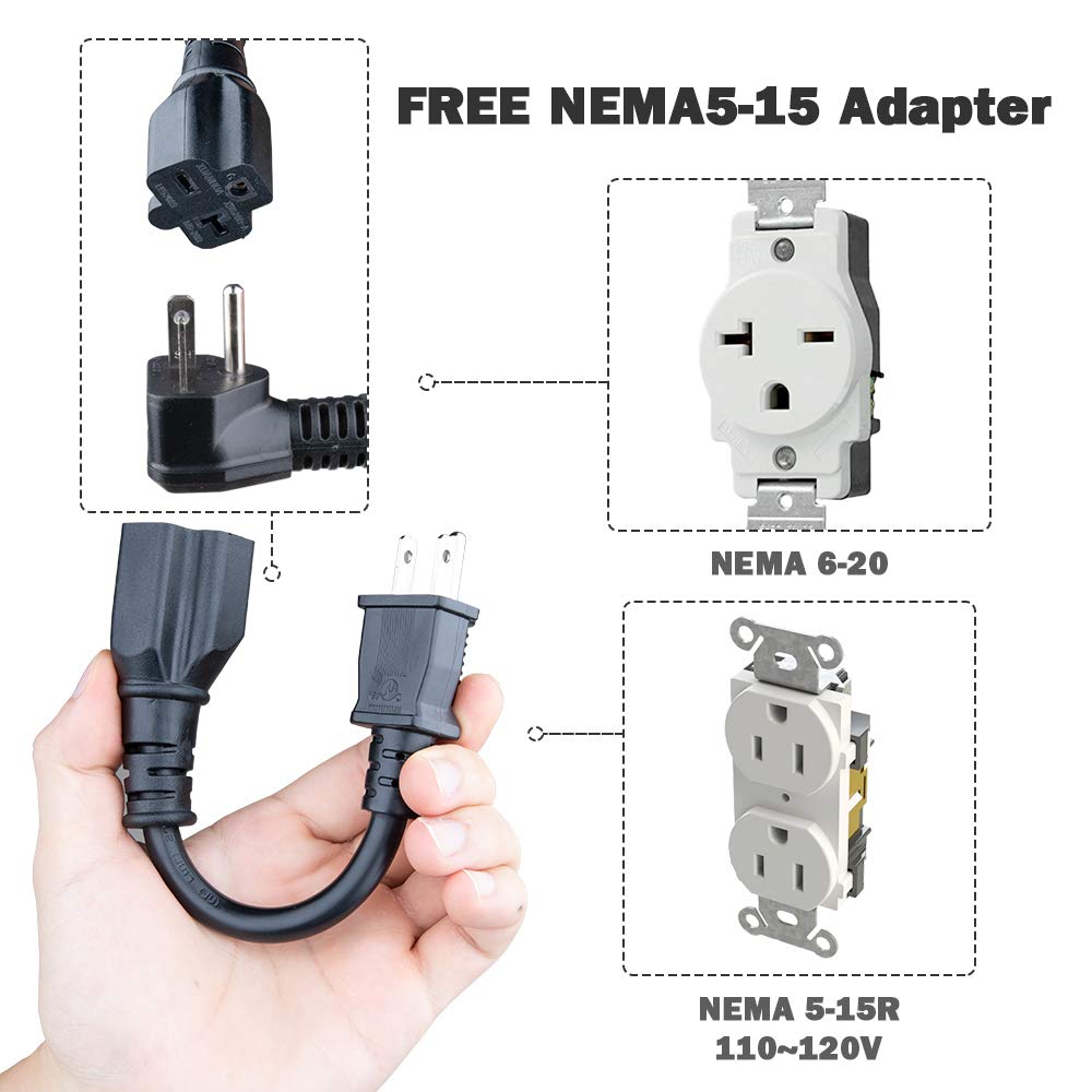 Amazon.co.jp: Morec 16A EV充電器レベル 1-2 NEMA6-20P